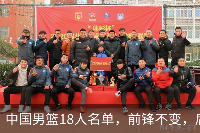 中国男篮18人名单，前锋不变，后卫少了三人，中锋增加一人